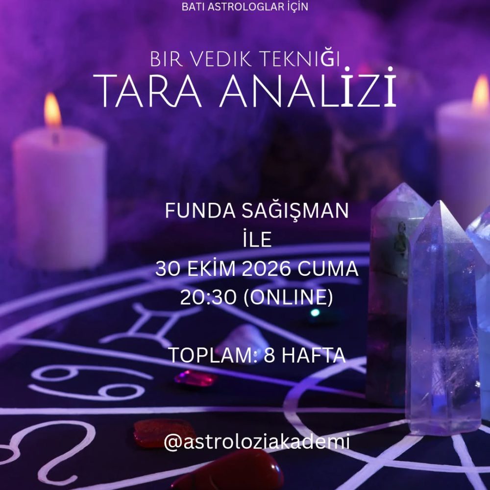 BATI ASTROLOGLARI İÇİN VEDİK FORMÜLÜ